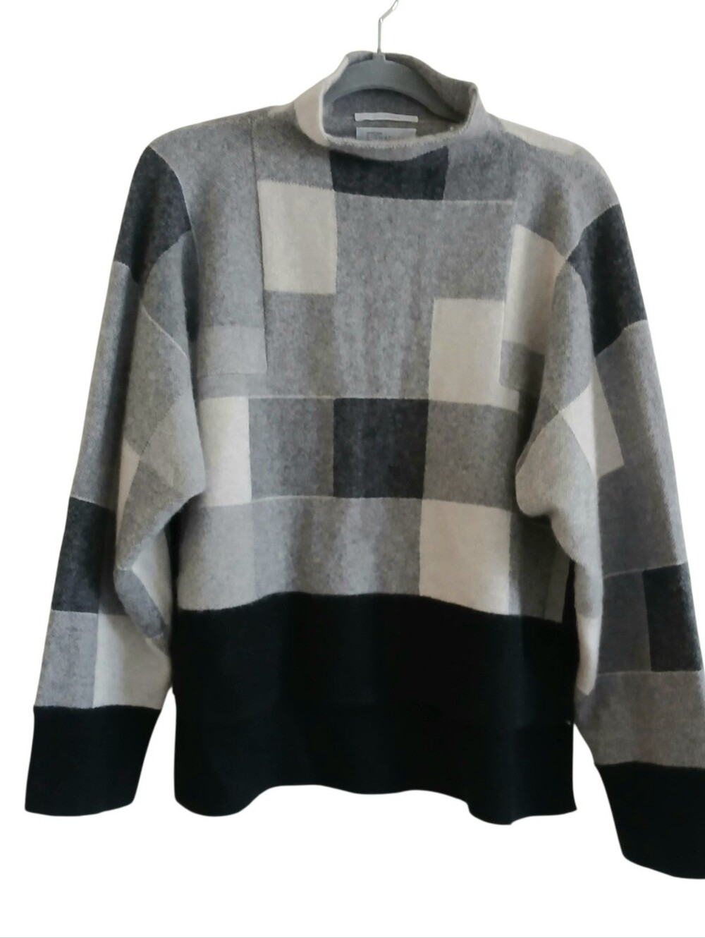 NORDSTROM Signature 100% Cashmere Oversized Poncho Sweater Women's XS Abstract